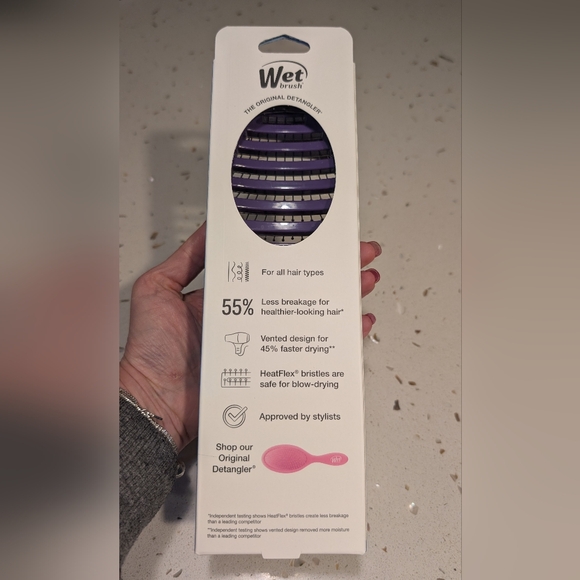 Wet Brush Hair Brush Original Detangler Speed Dry Lavender - Picture 2 of 8